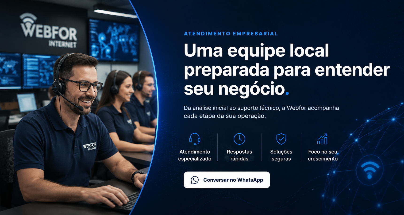 Profissional trabalhando conectado